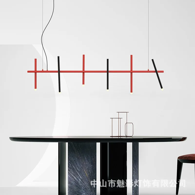 

Creative restaurant long pendant light Italian minimalist tea room personalized internet famous pendant light