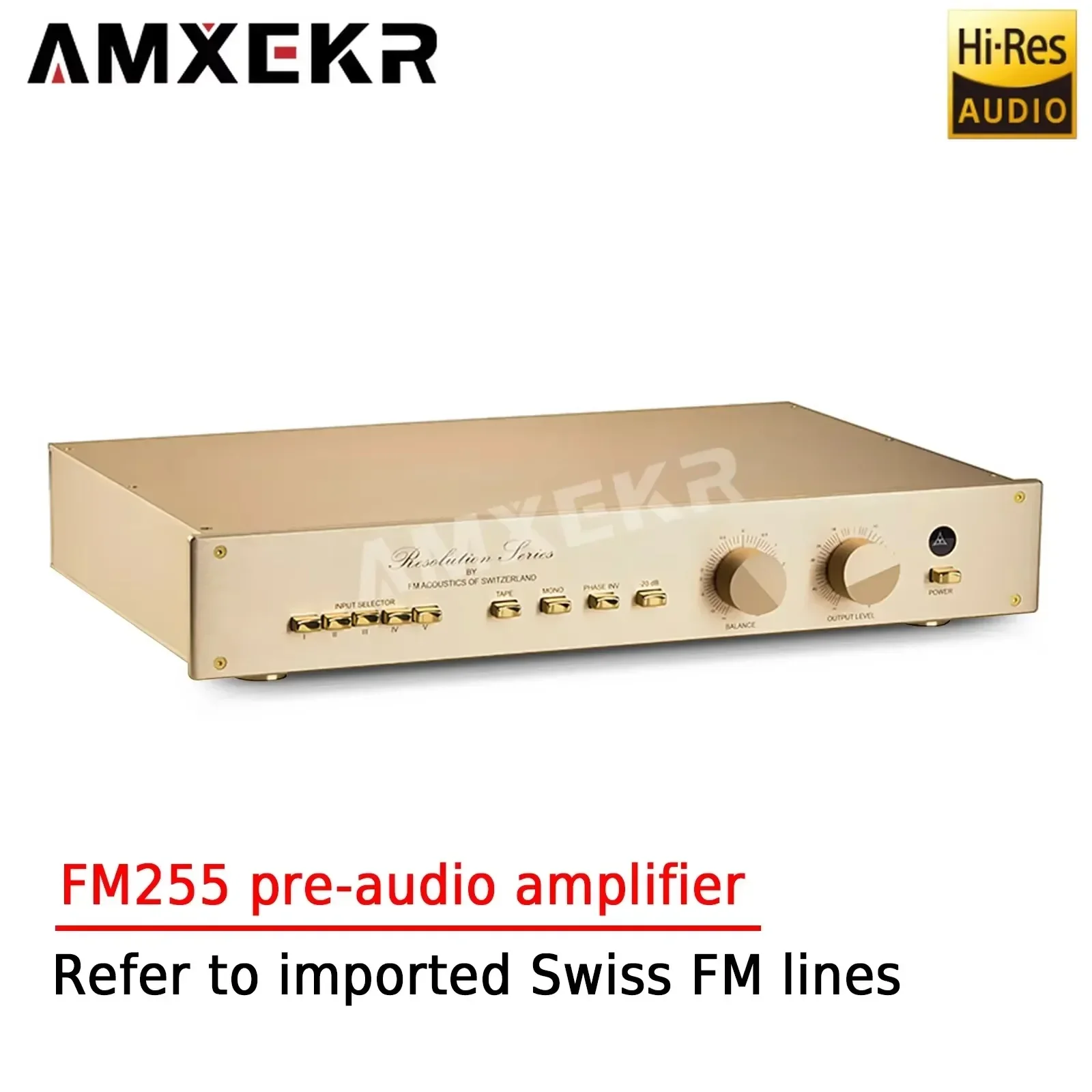 AMXEKR FM255 Reference Imported Swiss FM Line Classic Fever Pre-stage Home Preaudio Amplifier Phono Preamp