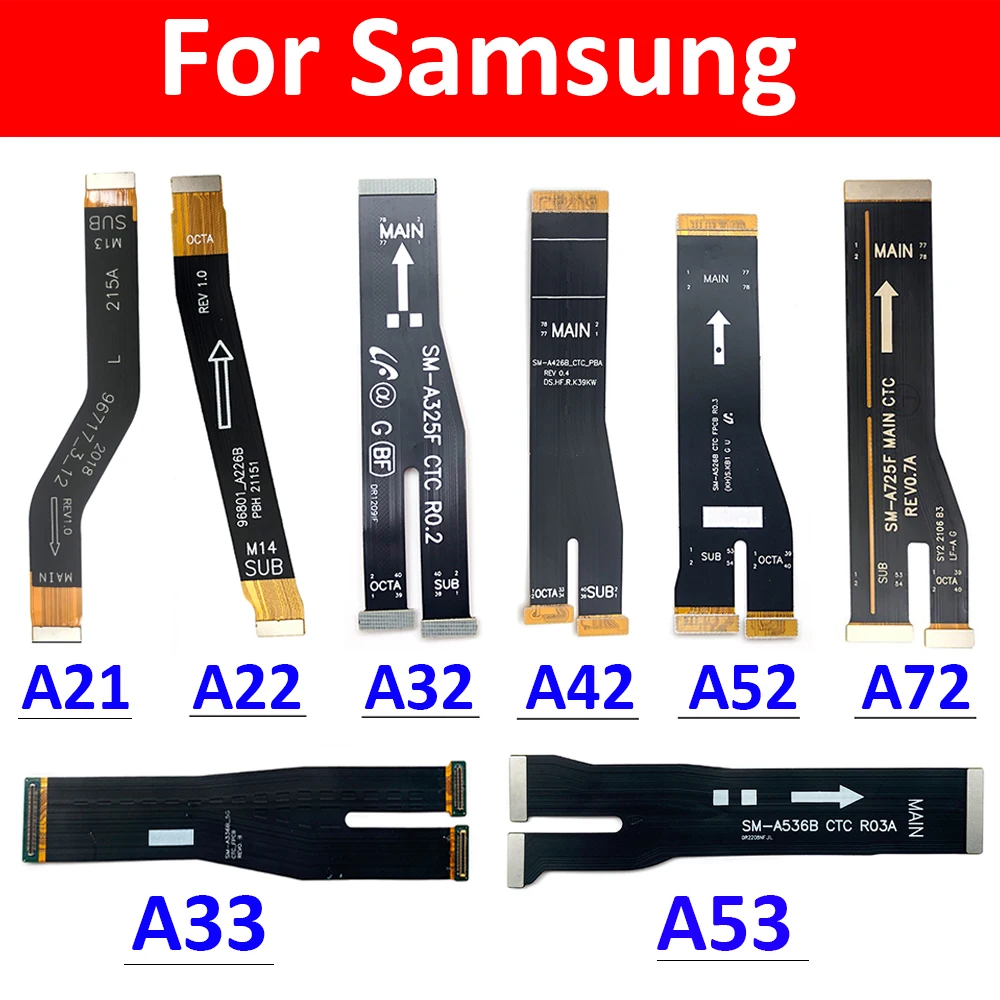 Main Board Motherboard Connector Mainboard Flex Cable For Samsung A32 A42 A52 A22 A72 A21 A53 A33 A73 A24 A34 A54 A52s 4G 5G