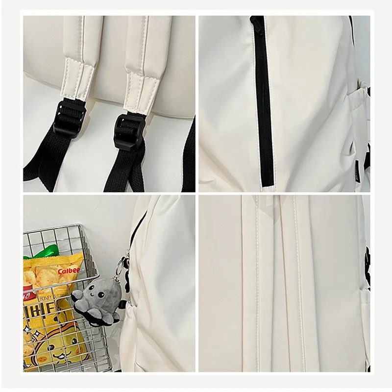 Fashionable Large Capacity Backpack for Students Lightweight Travel School Bag Simple Design College High School Backpack