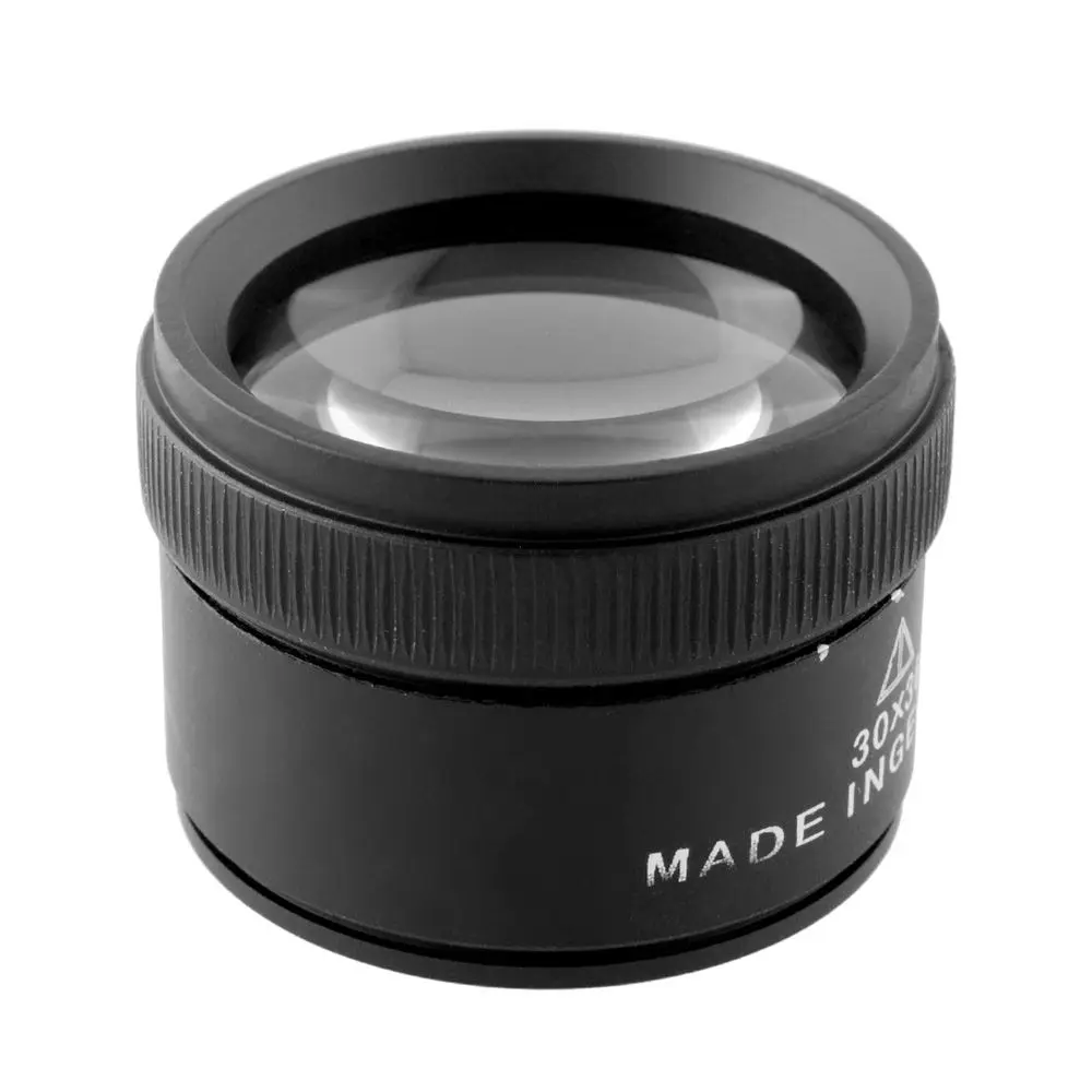 

Professional Mini 30x 40mm HD Magnifier Microscope Measuring Magnifier Glass Lens Loop