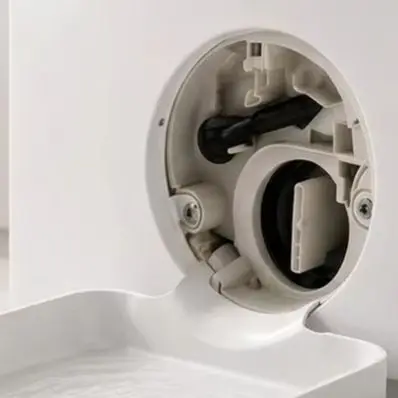 3D Printed Washing Machine Drain Tray With Filter Funnel Pan For Leak Protection And Vibration Control White Plastic Catch Basin