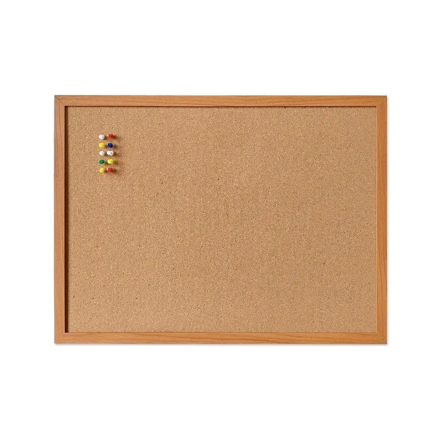 

Bulletin Board for Wall 24 x 18 Bulletin Board Cork Board Wall Mounted Wood Frame Message Board pin Board for School,Office and