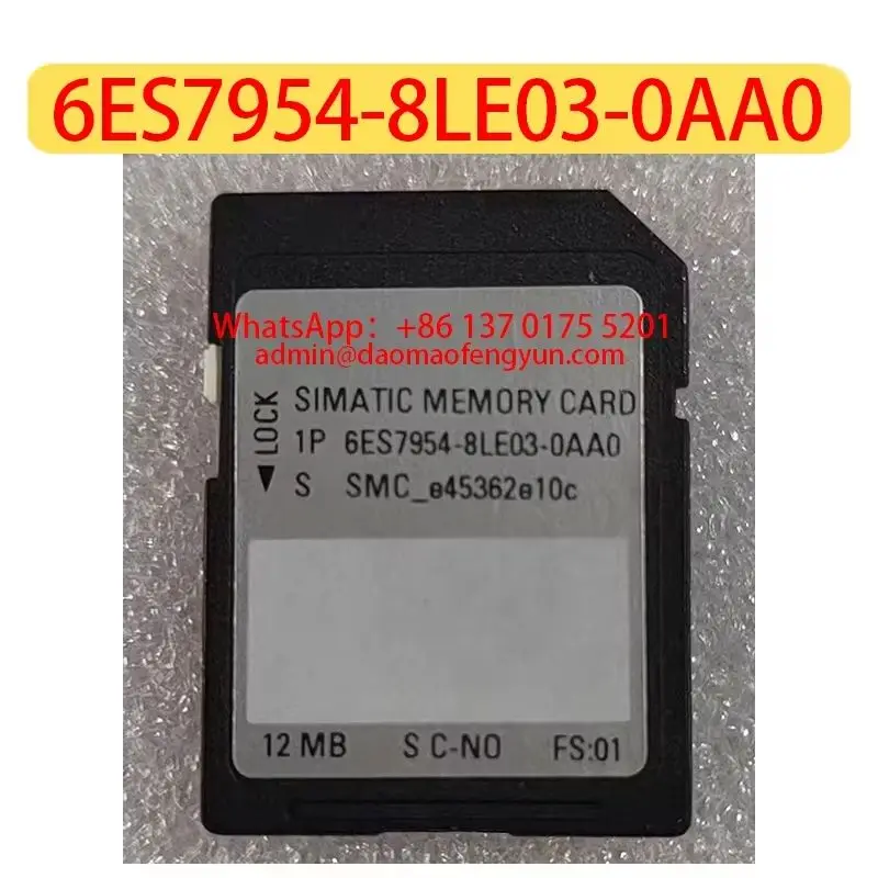 6ES7954-8LE03-0AA0 Brand New 12MB Memory Card，Fast shipping，6ES7954 8LE03 0AA0