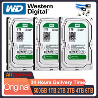 Western Digital Green 1TB 2TB 3TB 4TB 6TB 500GB 3.5-inch Internal Hard Drive IntelliPower 3TB SATAIII 6.0Gb/S 64MB Cache
