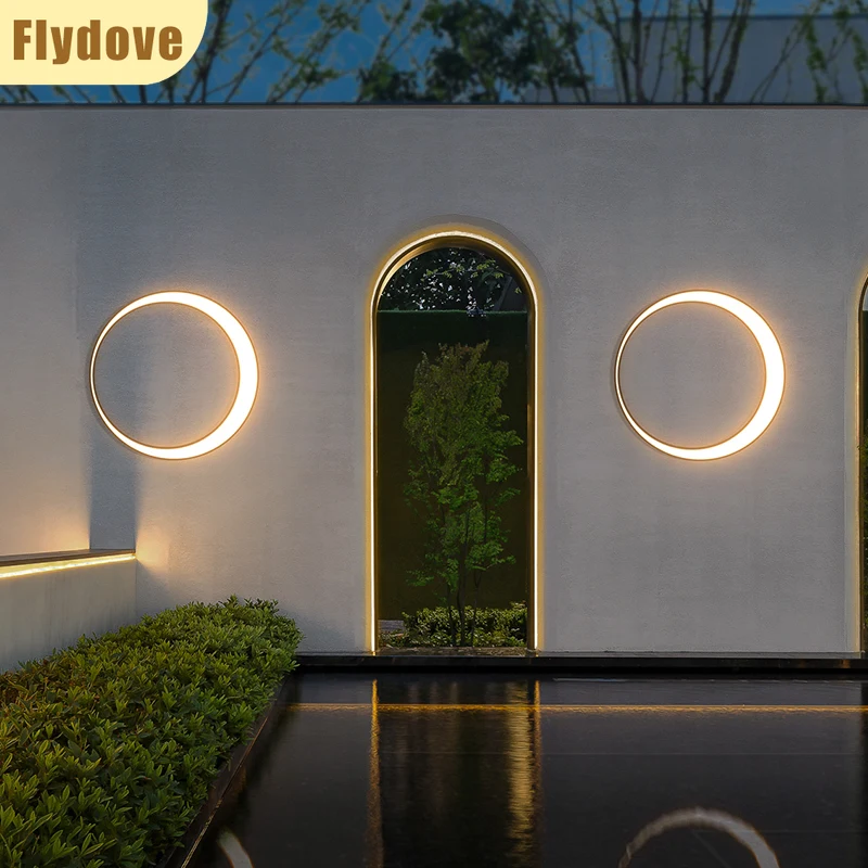 

Outdoor Lighting Waterproof IP65 Crescent Wall Lamp Corridor Courtyard Restaurant Exterior Wall 11W 19W 24W Stainless Steel Lamp