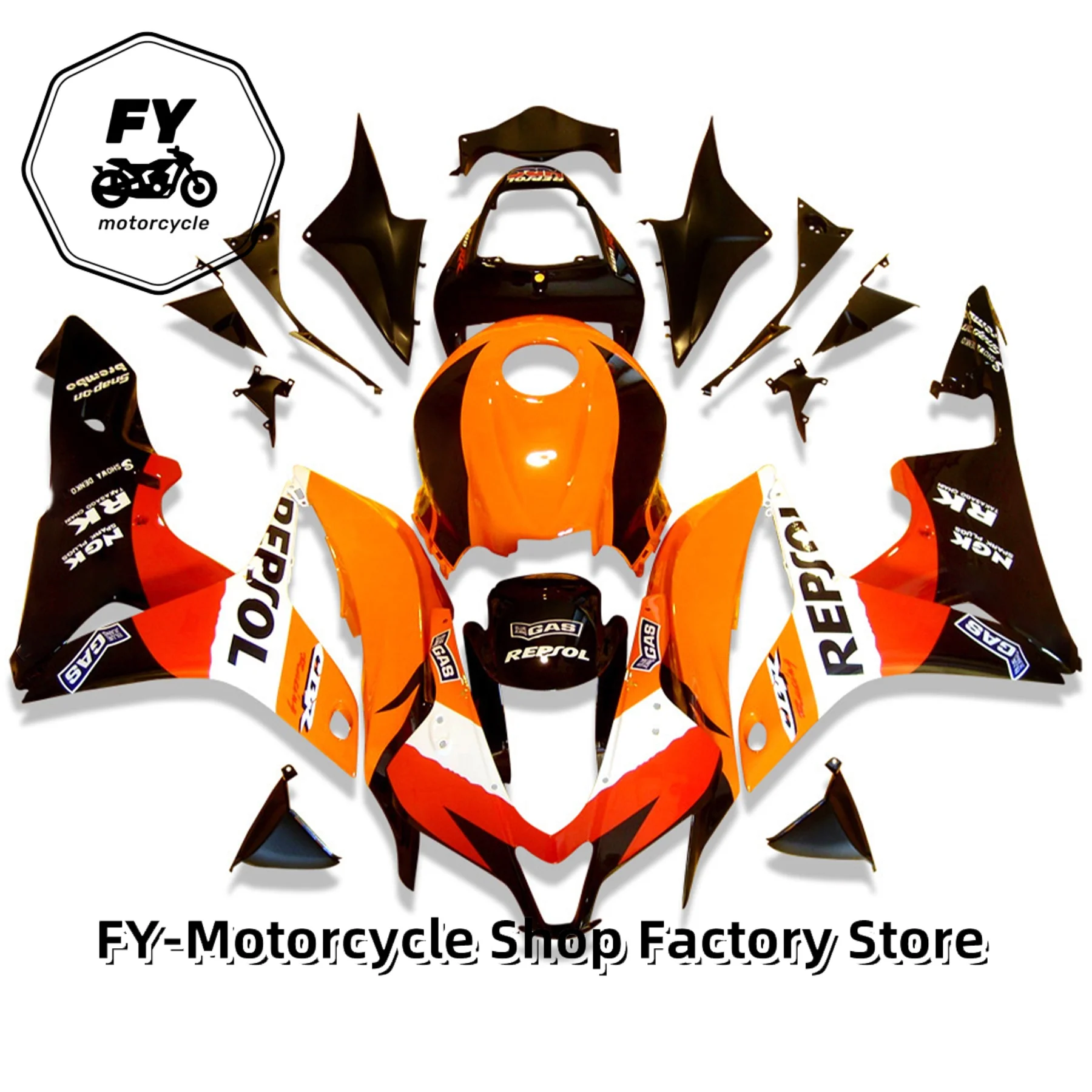 

Для Honda CBR600RR CBR 600RR 600 CBR600 RR F5 2007 2008, комплект обтекателя кузова, бак, кузов, ABS, литьевая форма, пластик, красный, черный