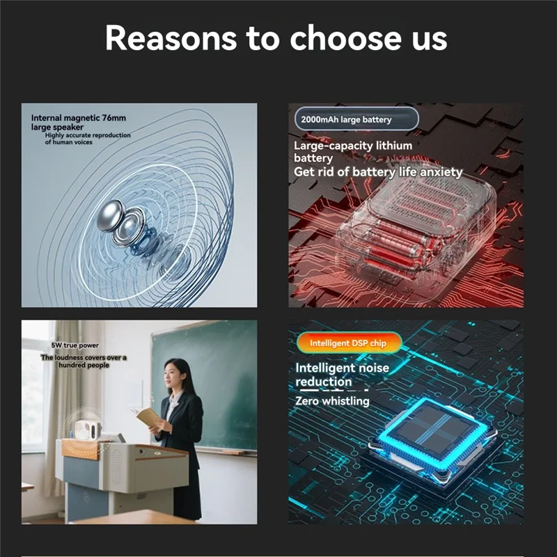 

BTLIFE-беспроводной портативный петличный микрофон, усилитель для зарядки, высокое качество звука, аудио руководство для учителей, специальное предложение