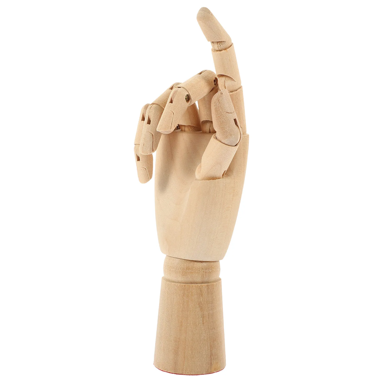 

Wooden Hand Fully Articulated Jointed Sketching Puppet Hand Solid Wood Crafts Decoration for Artists Photography Studio Home