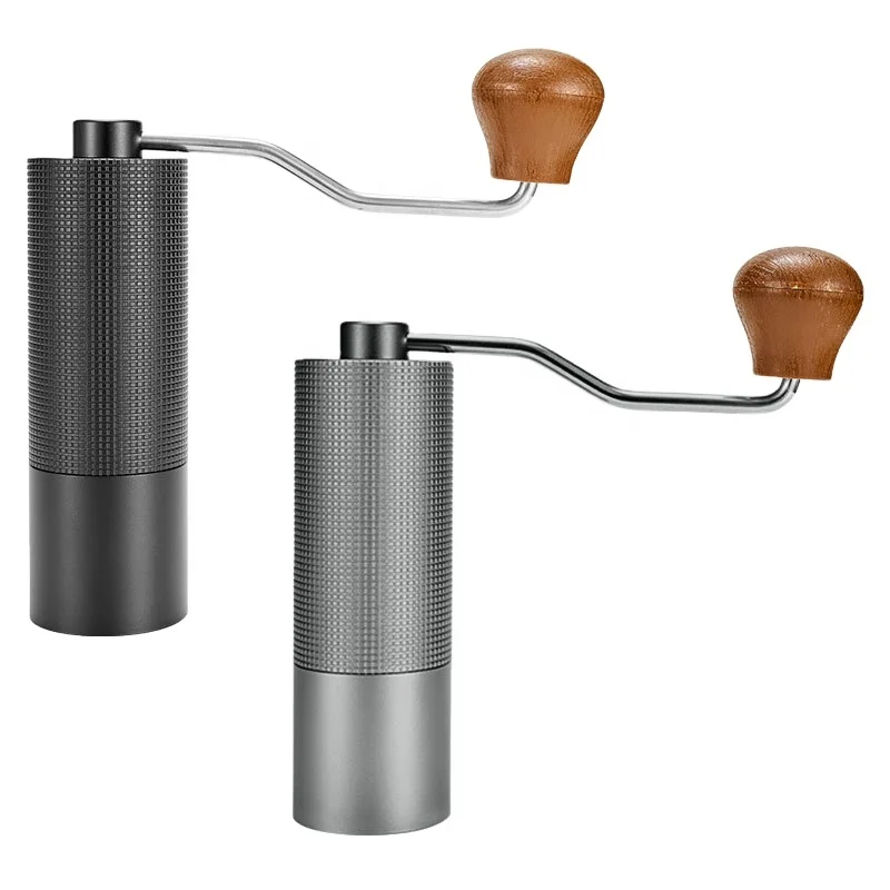 

Al-Alloy Body Stainless Steel Grinding Core 5/6/7 Star Burr Coffee Grinder Adjustable Portable Manual Coffee Bean Grinder