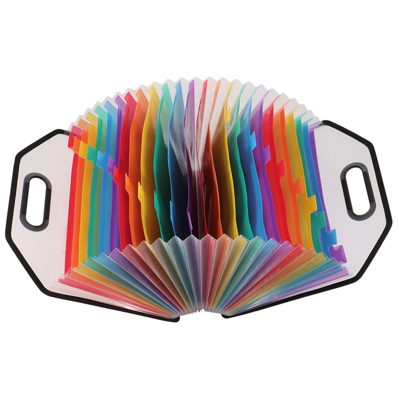 Expanding File Folder Document With Handle, A4 Letter Size File For Business,School