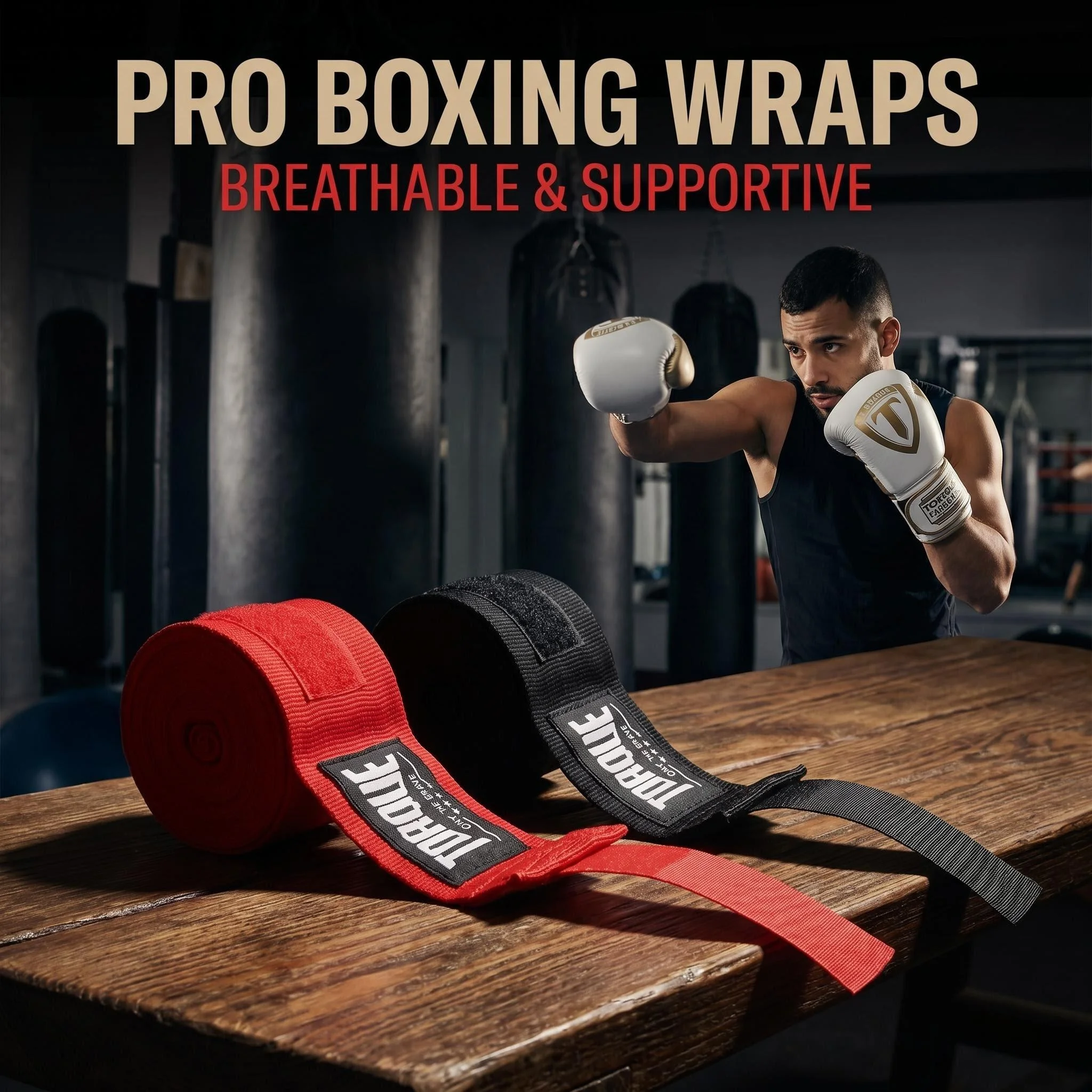 Boxbandagen 3M 5M Baumwolle Muay Thai Bandagen Handwickel für Männer Frauen Kickboxen MMA Sparring Training Atmungsaktive Schutzausrüstung