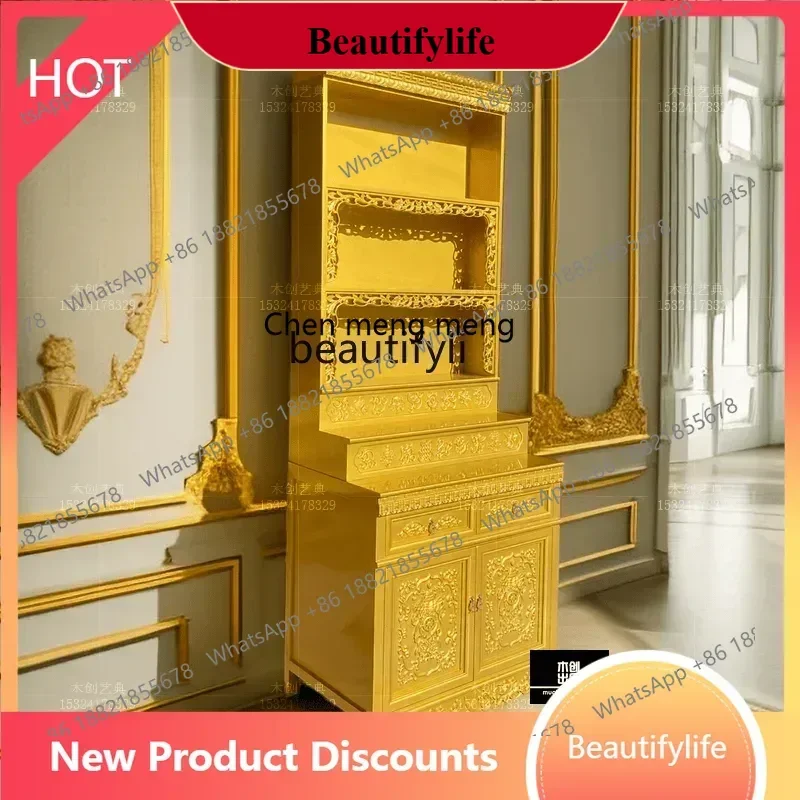 

D178 Buddhist shrines, Buddhist temples, solid wood offering tables, Buddhist platforms, domestic temples