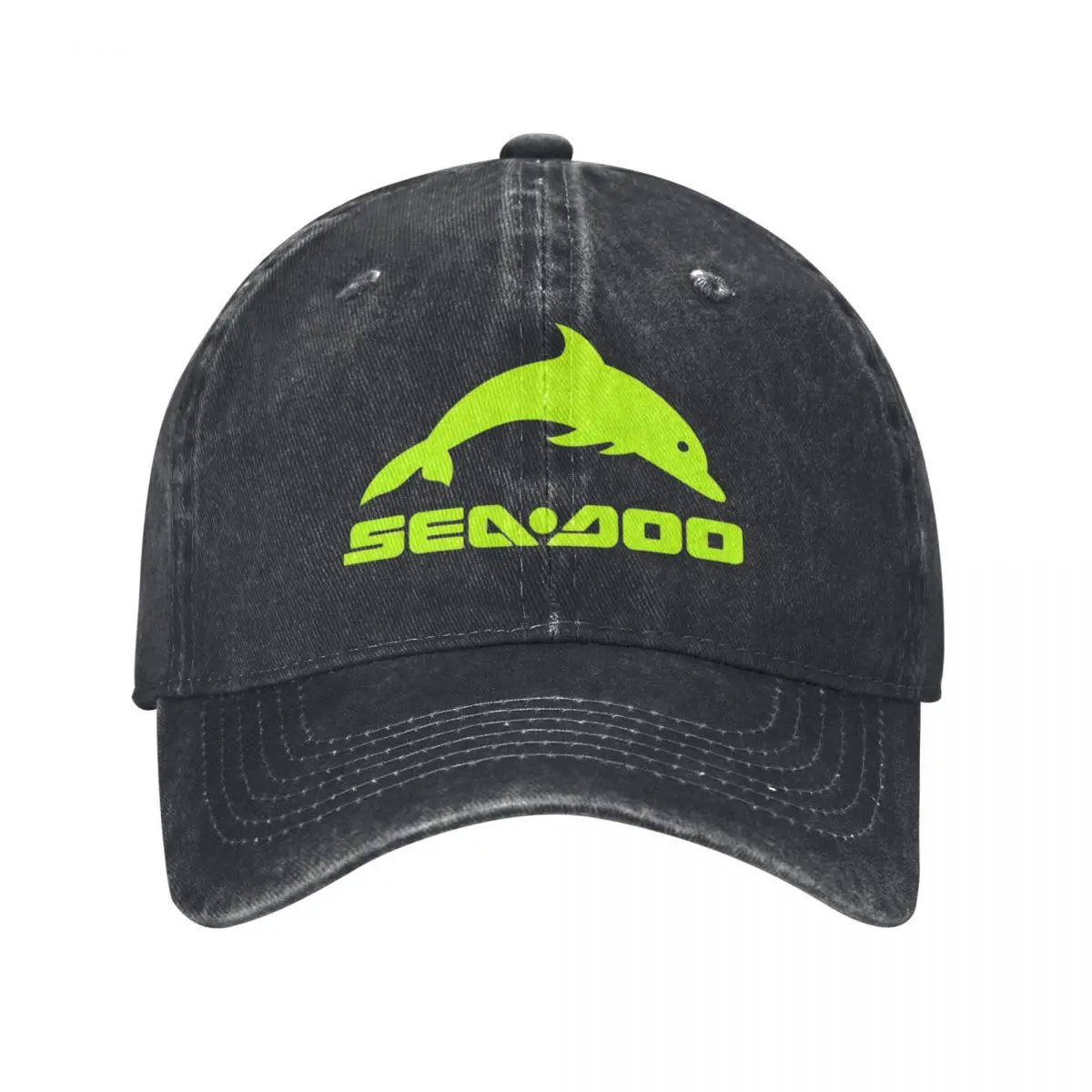 Seadoo Watercraft Pontoon Jetski Boats Unisex Style Baseball Cap Distressed Denim Hats Cap Casual Outdoor Summer Sun Cap