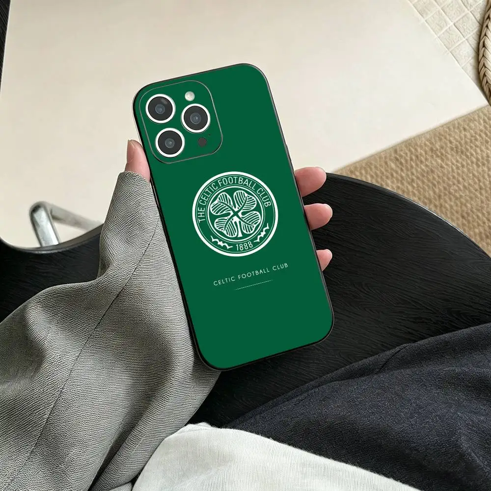 For C-Celtic F-Fc  Phone Case Black Silicone Soft For IPhone 17 16 15 14 13 12 11 X XR Plus Pro Max Plus