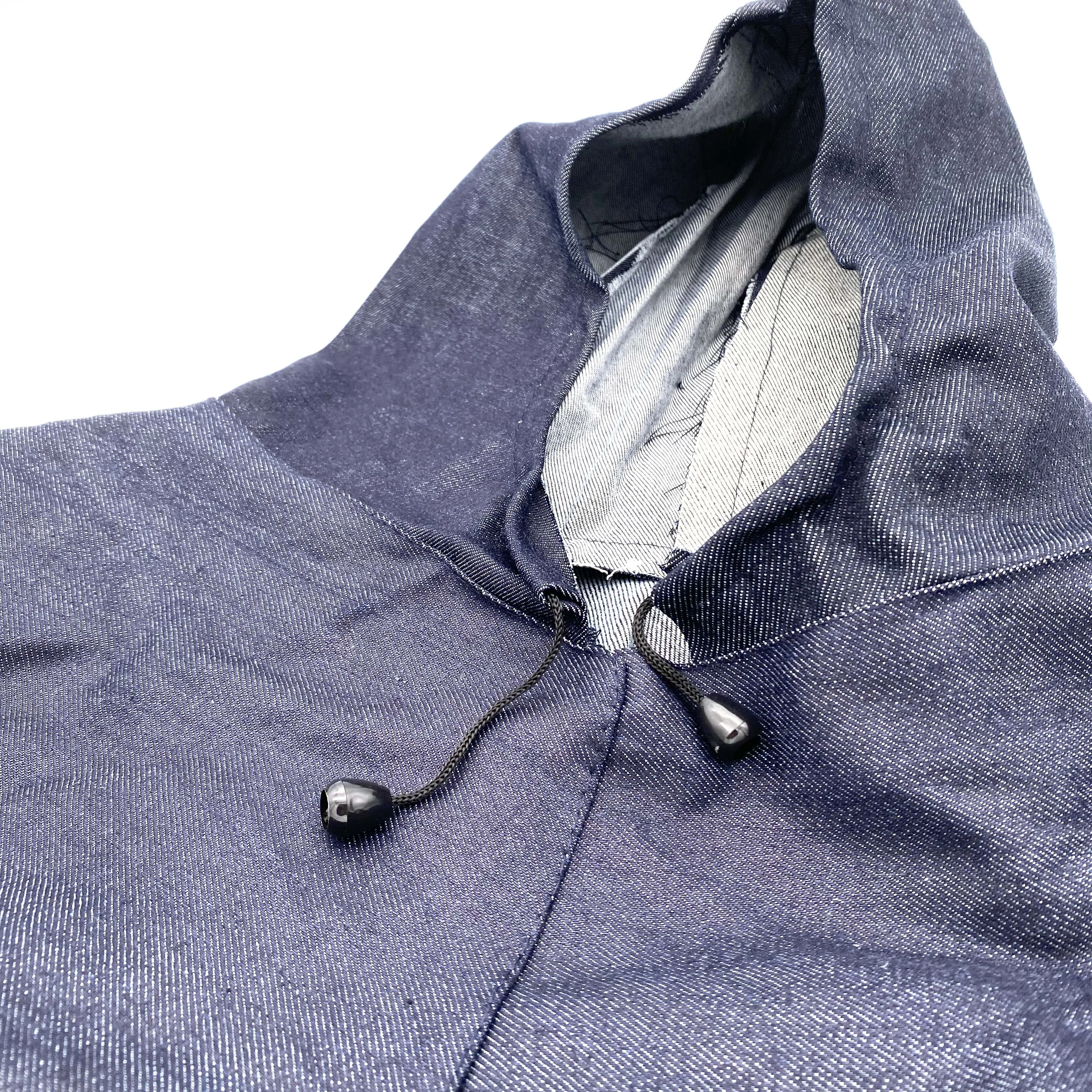 Blue Denim Fabric Welding Hood Welding Caps Hats Flame Retardant Helmet Hat Welding Neck Protection for Welder Safety Cover