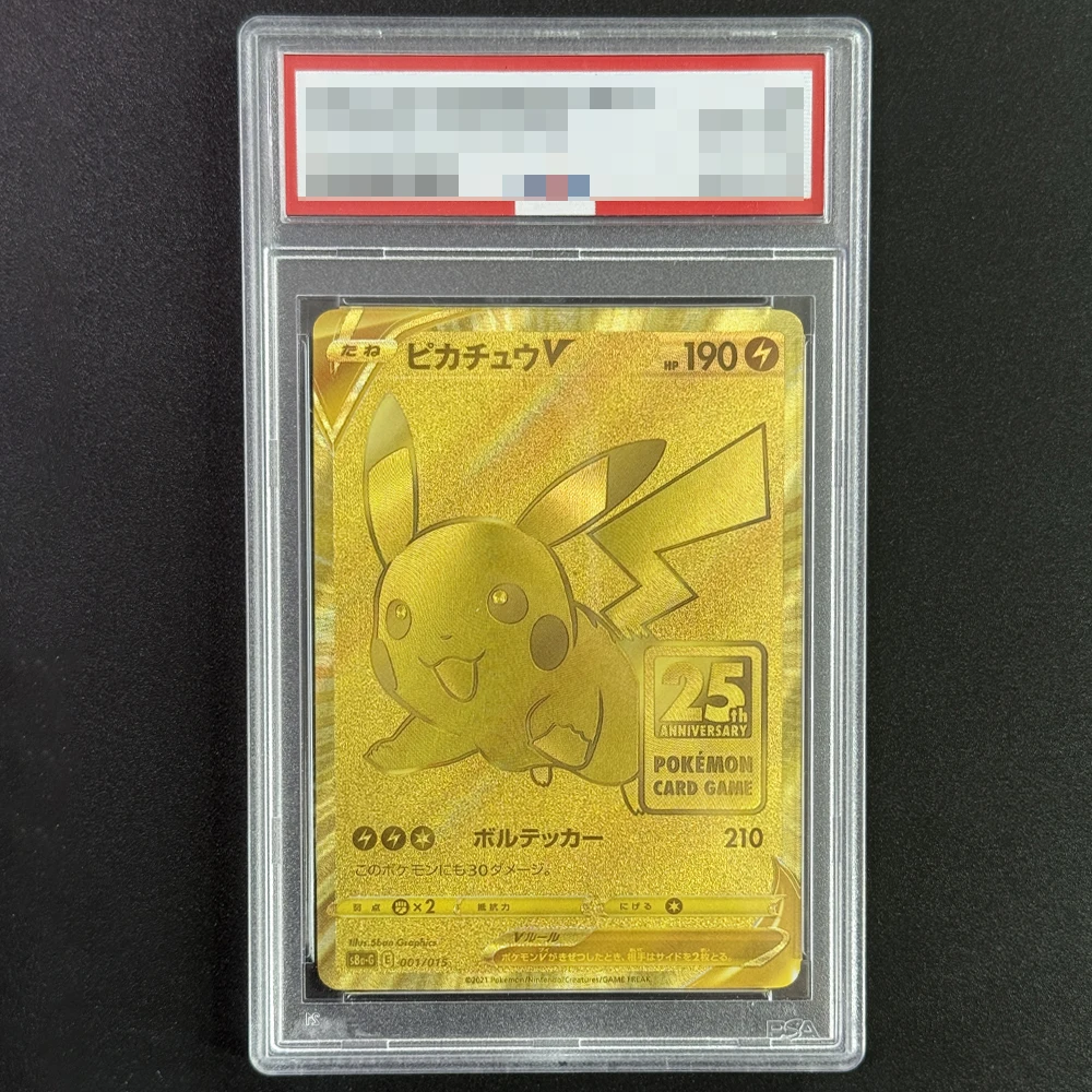 

Сделай сам, самодельная коллекционная карта Pokemon Jpn.FA/PIKACHU V 2021, PTCG, копия, 10 градуированных карт, аниме-игровая карта, подарок