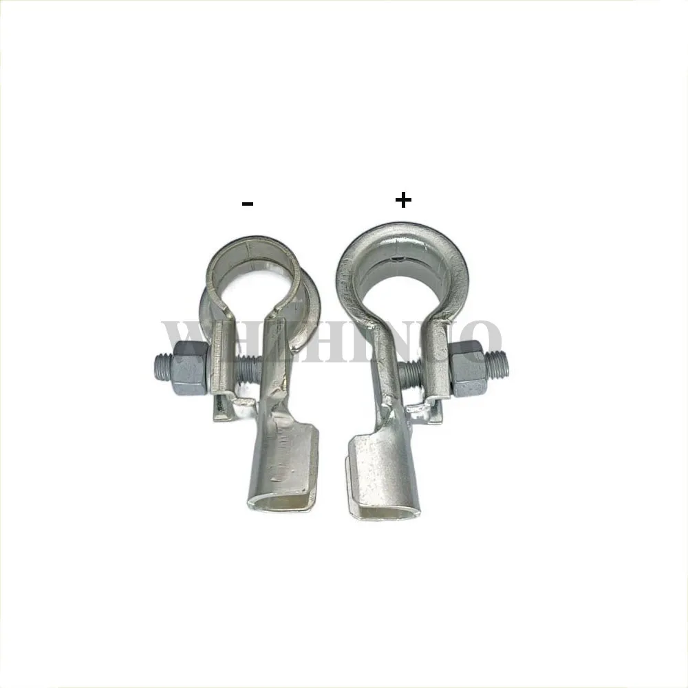 

2pcs Universal Positive & Nagative Car BatteryTerminal 1506655 Clamp Connector Nickel tin-plated Copper Terminal Connector Clip