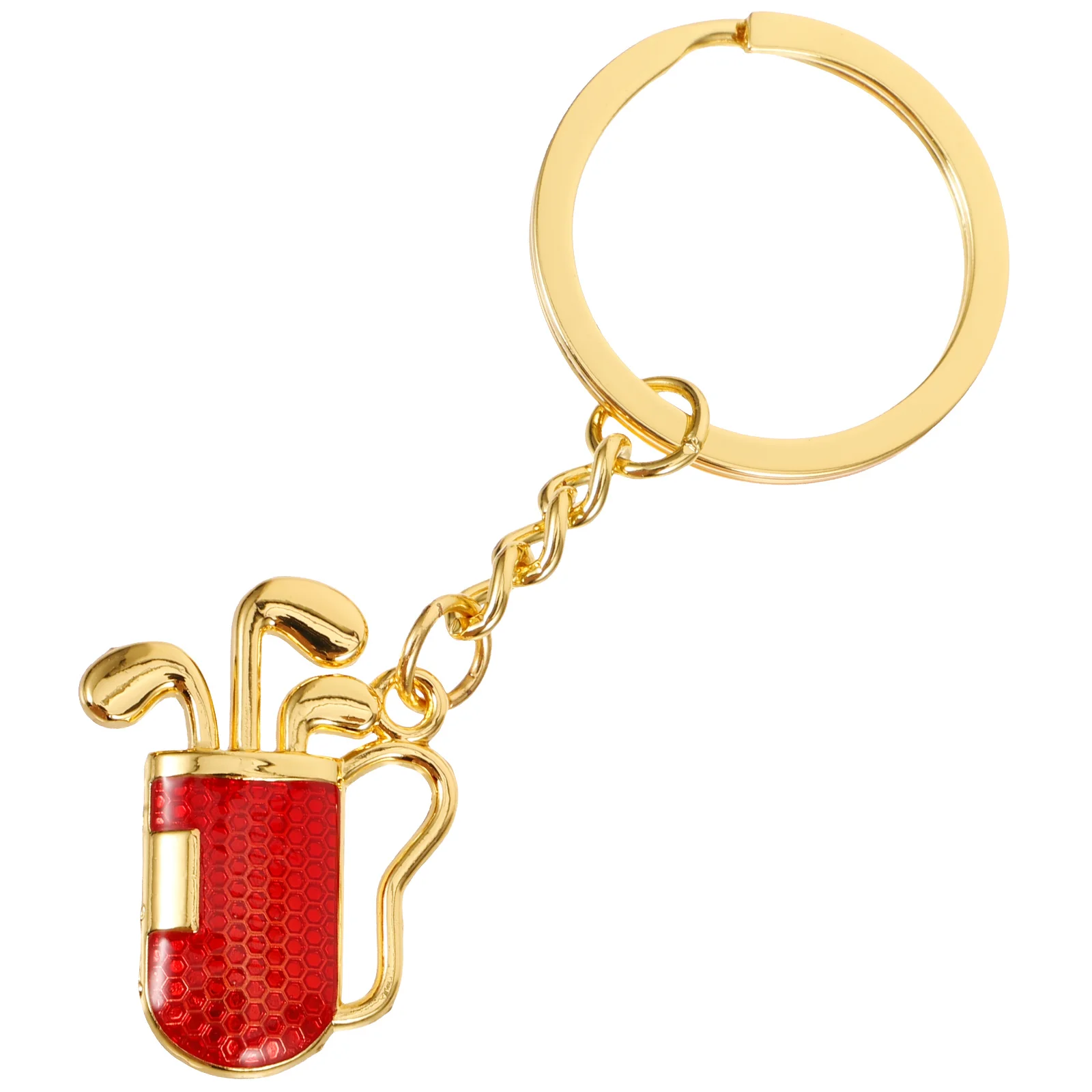 Golf Keychain Car Pendant Keychains Decorative Rings Delicate Locket Backpack Hanging Sports Metal Pendants Golfs