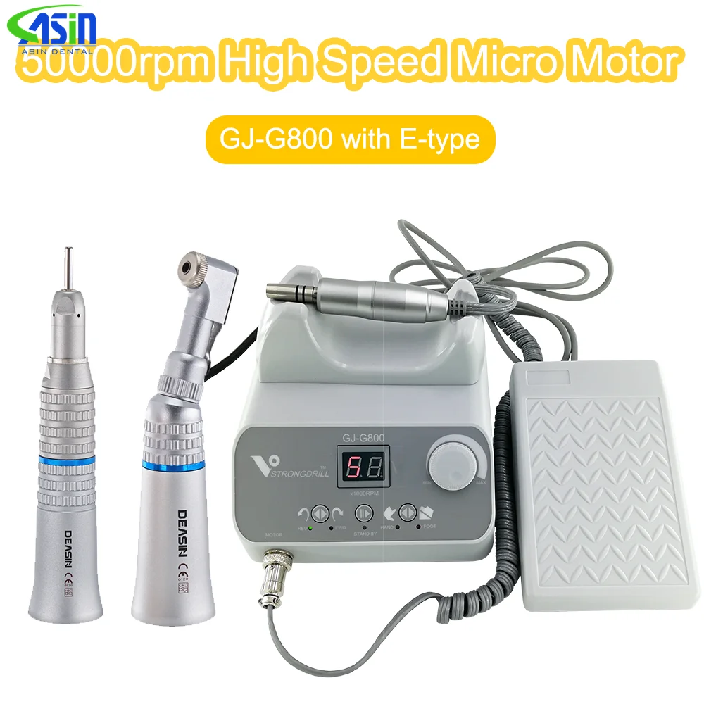 

Dental Micromotor brushless 50000RPM torsion G800 Machine E-type connection compatible with contran angle and straight handpiece