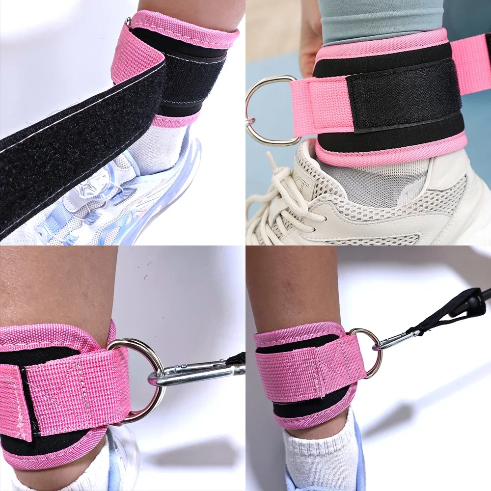 Fitness-Knöchelriemen, verstellbare D-Ring-Stützmanschetten, Fitnessstudio, Beinübungen, Training, Workouts, Sport, Fit, Schutz, Sicherheitsabduktoren, Neu