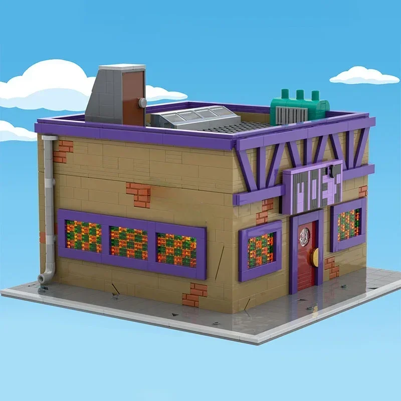 Nuevo 1736 Uds. Venta caliente de ciudad Street View Moc Modular Moe's Tavern DIY ideas creativas juguete para niños bloques de regalo de cumpleaños