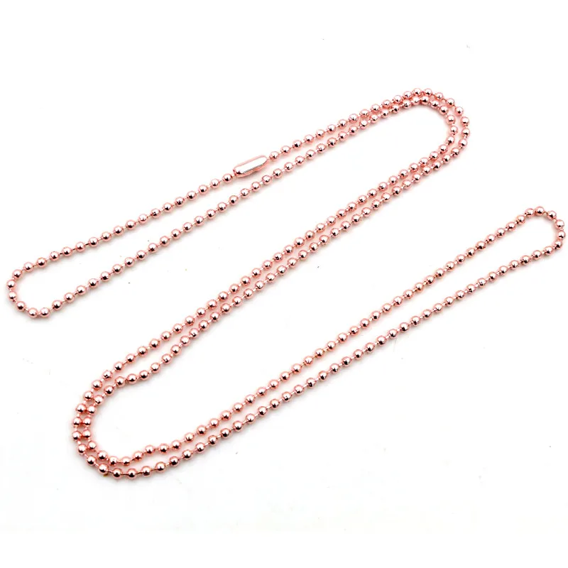 5pcs Plated Ball Beads Chain Necklace Bead Connector