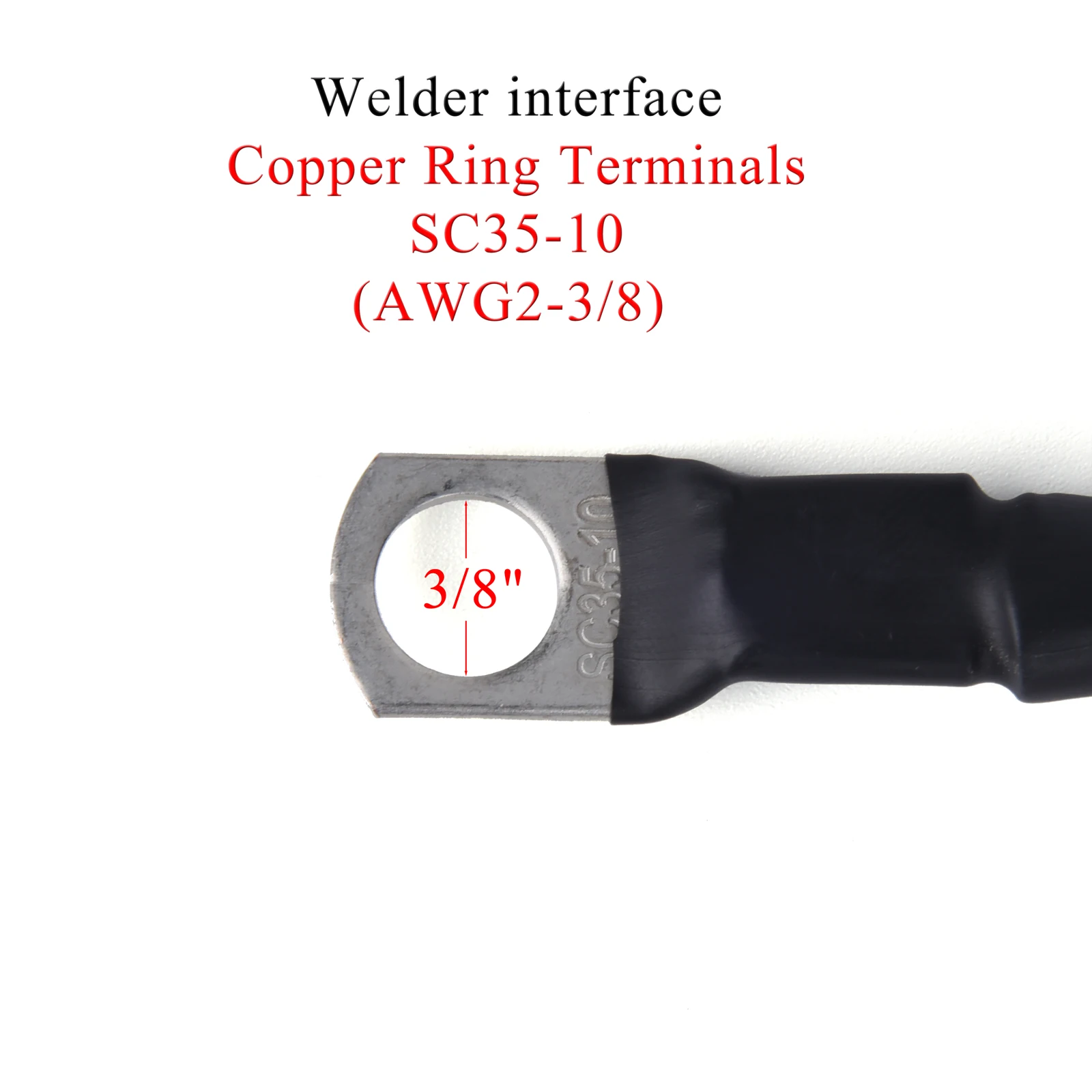 Abrazadera de tierra de 150 Amp, 200 Amp, 300 Amp, Conector de Terminal de plomo de soldadura, Cable cuadrado de 16 y 25, 15 pies