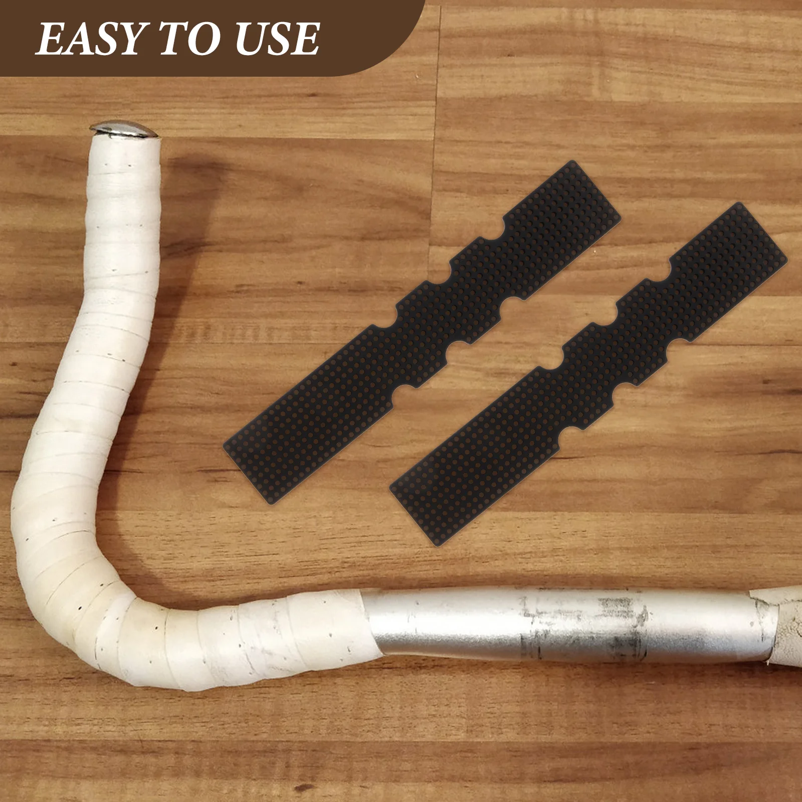 2Pcs Bike Bar Pads Silicone Shockproof Handlebar Cushion Anti-Slip Moisture Resistant Long-Lasting Accessory Bike Handlebar Pads