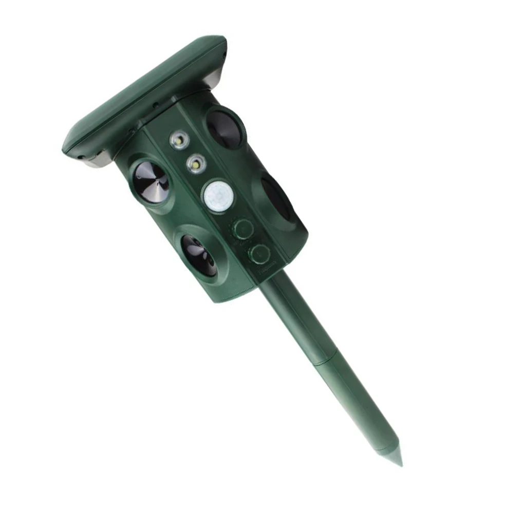 Solar Power Pest Repeller Sonic Rat Columnar Repeller Wear-resistant Insect for Garden Easy Installment