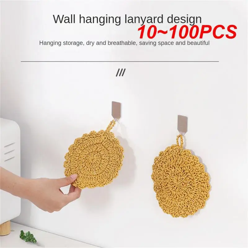 10~100PCS Stain Removal Dishcloth Non-stick Oil Household Products Dish Cleaning Cloth Decontamination Cleaning Supplies