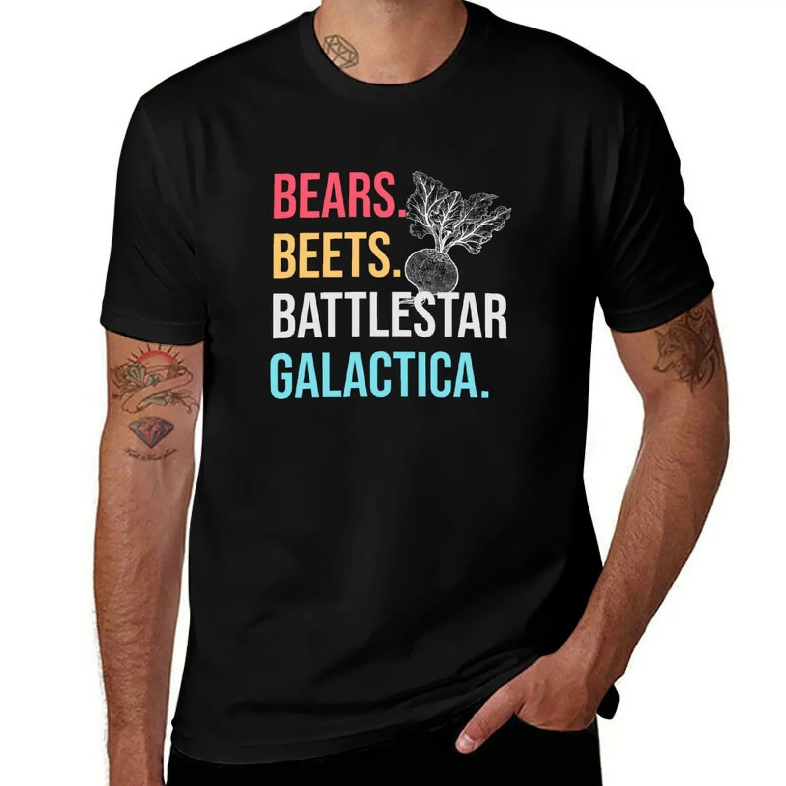 Bears. Beets. Battlestar Galactica. - The Office T-Shirt Summer Holiday Casual Tee T-Shirt