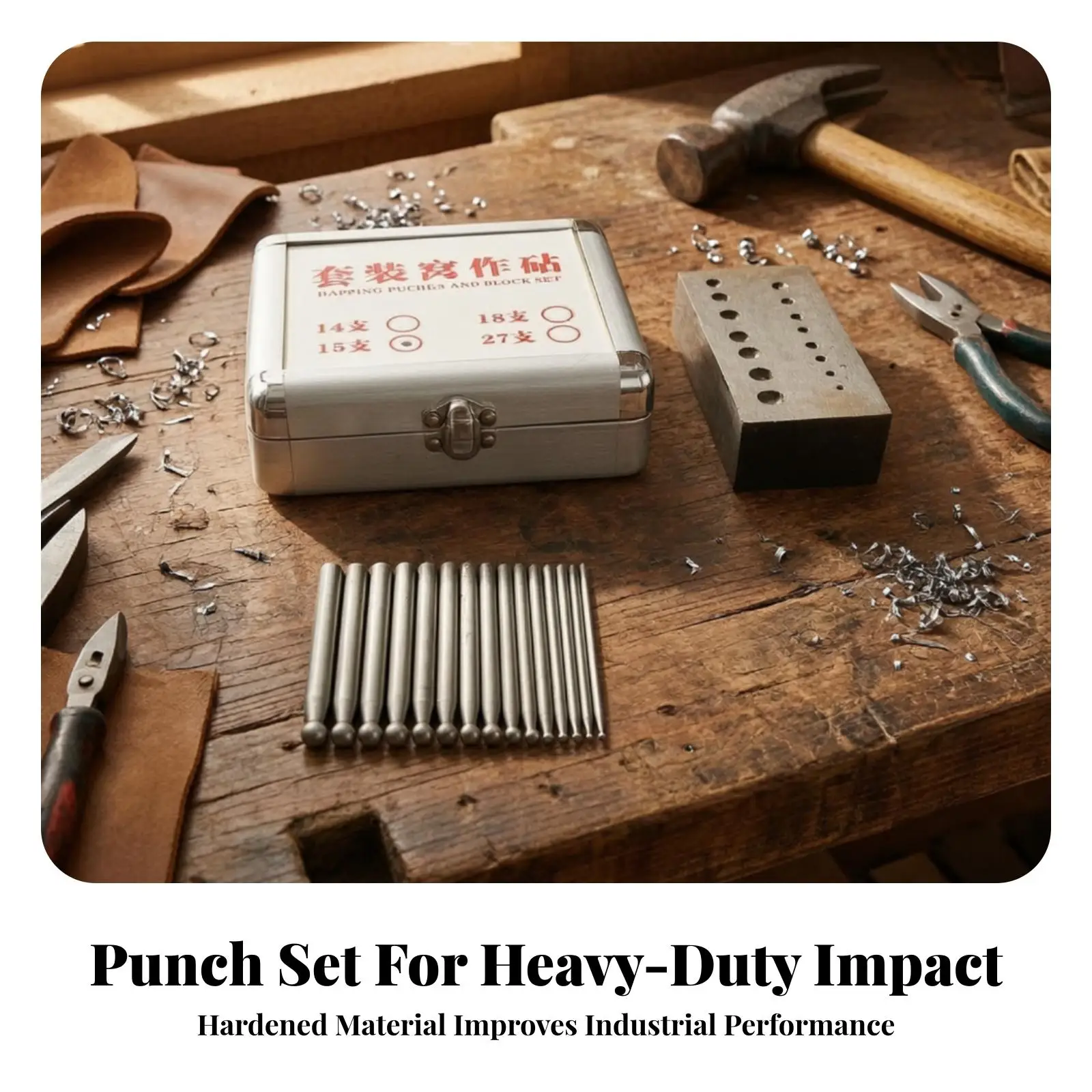 Jewellery Making Tools Kit with Dapping Block Punch Set High Carbon Steel Anvil for Creative Handcraft Beads Craft Tool