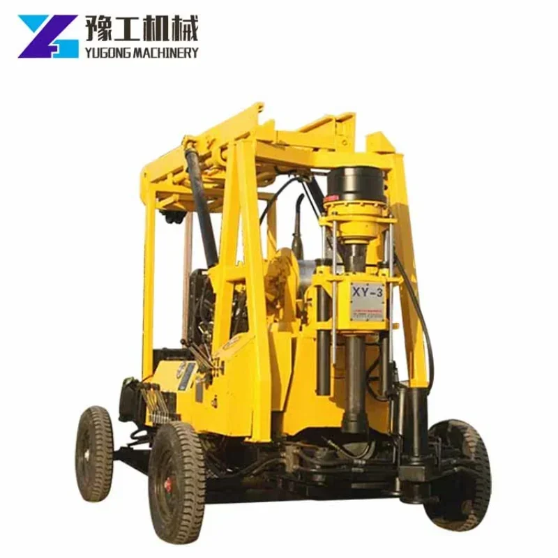 China Borehole Water Well Drill Rig Machine Construction Core Drilling Rig Mining Sample Coring Ground Drilling Rig Machine