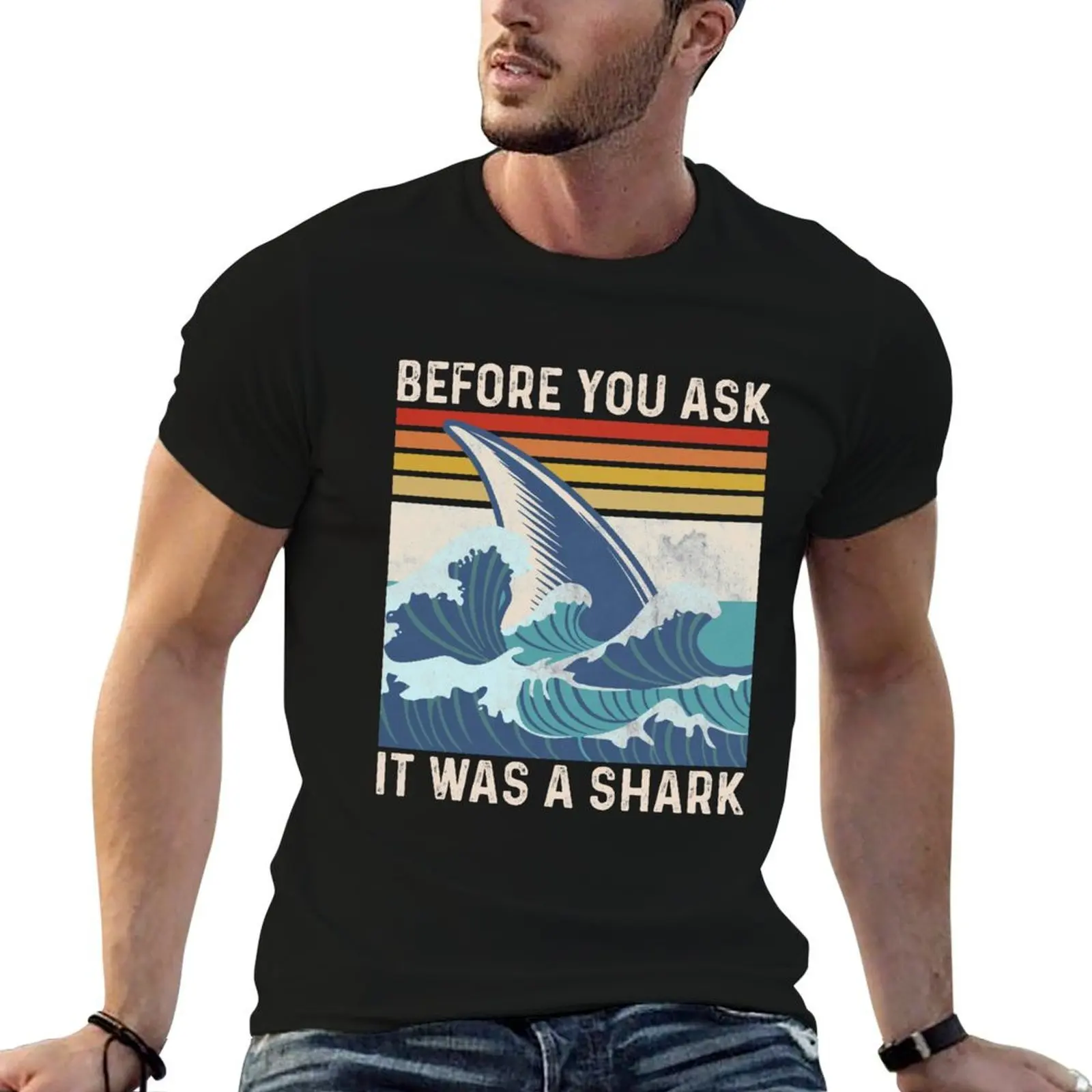 It Was A Shark - Funny Amputee Saying T-Shirt anime t shirts for man man t shirt luxury anime t shirts oversize T-shirt