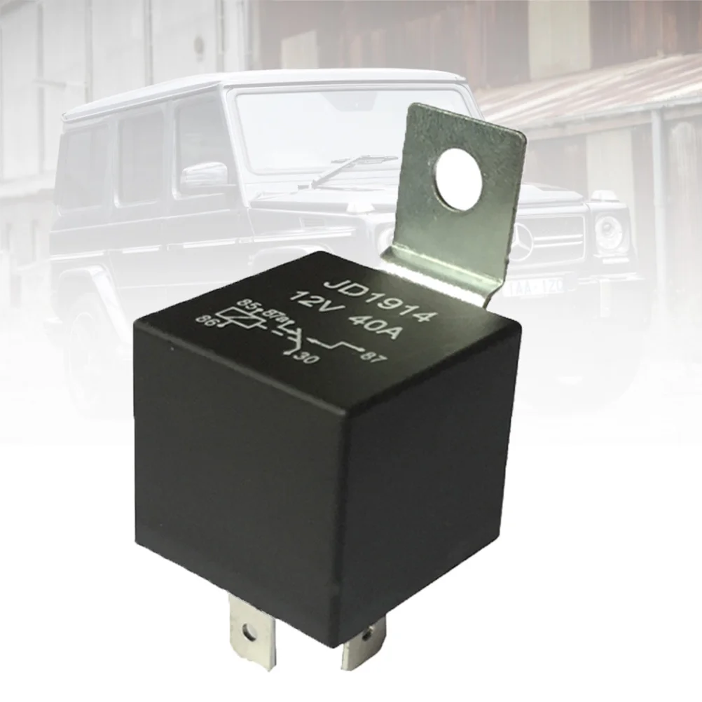 

Автоматическое реле 12 В 40 А 5-контактный базовый держатель для модуля управления транспортным средством, системы сигнализации, автомобильное реле с высоким выходным током, черное