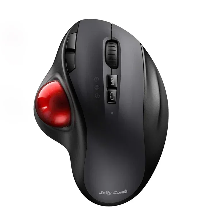 

Ergonomic High Compatibility Mice with Adjustable DPI for PC Laptop Computer Optical Rechargeable Trackball Wireless Mouse