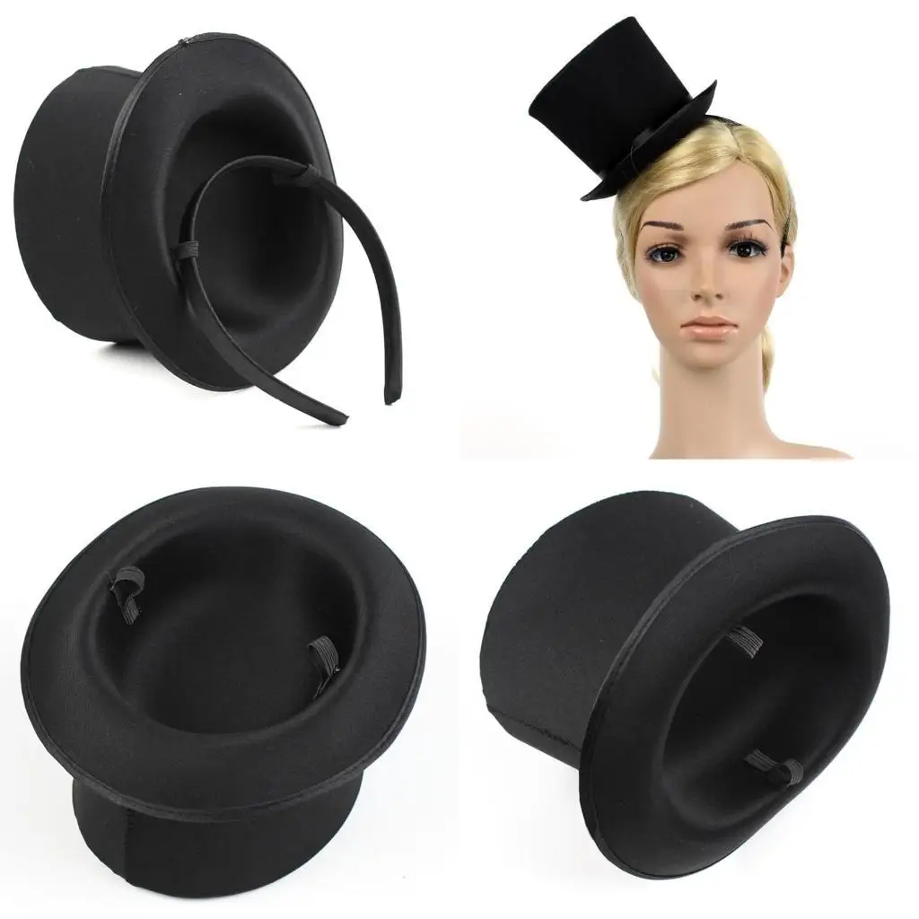 

R1WE Classical Flat Brim Fedoras Hat Decorative Hair Hoop for Trendy Outfit Casual Wear Versatile Hat for Casual Occassion