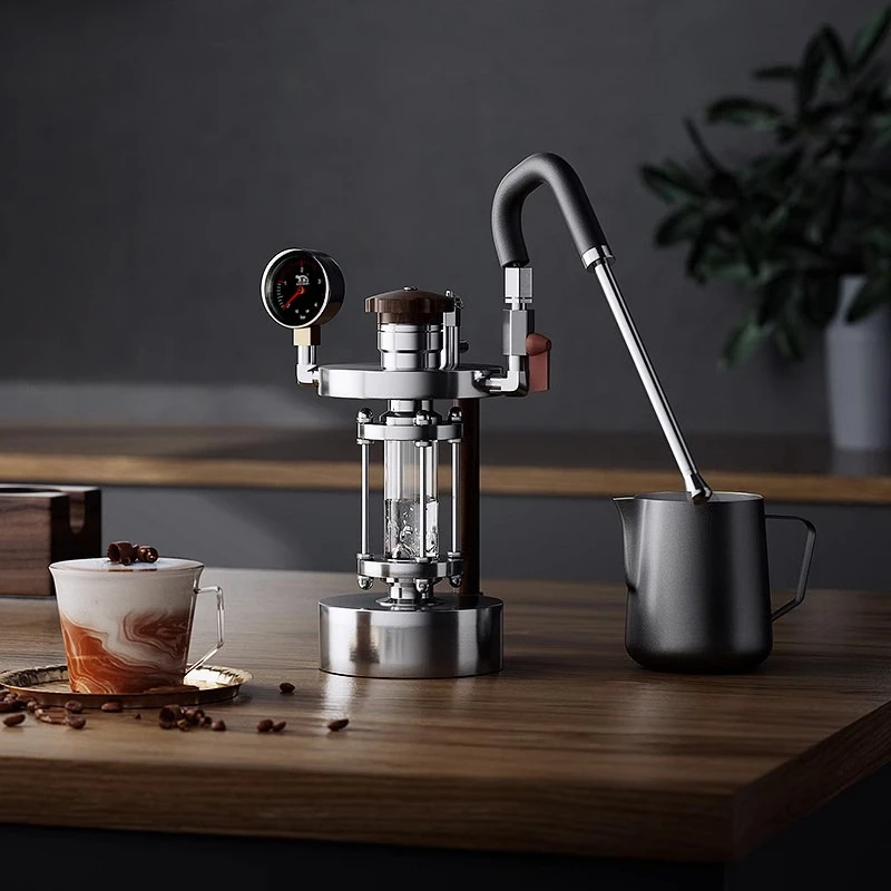 Steam milk frother, household outdoor small portable milk frother, coffee latte