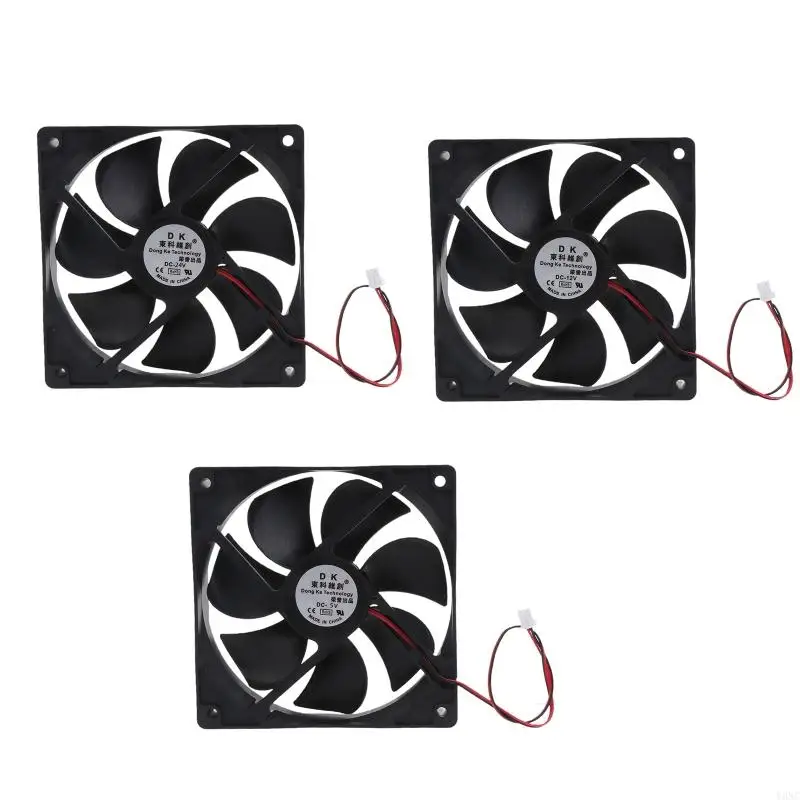 

Y3NC 12025 Chassis Cooling Fan 7-Blade PC for Case Cooler 12cm 2.5cm Thin Oil Bearing