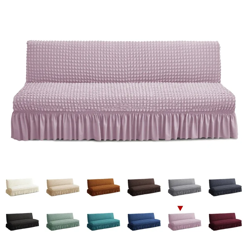 Sofa Cover All-Inclusive Slipcover for Armless Folding Lazy Sofa Bed, Fits Any Sofa Perfectly Universal Style Thick and Spandex