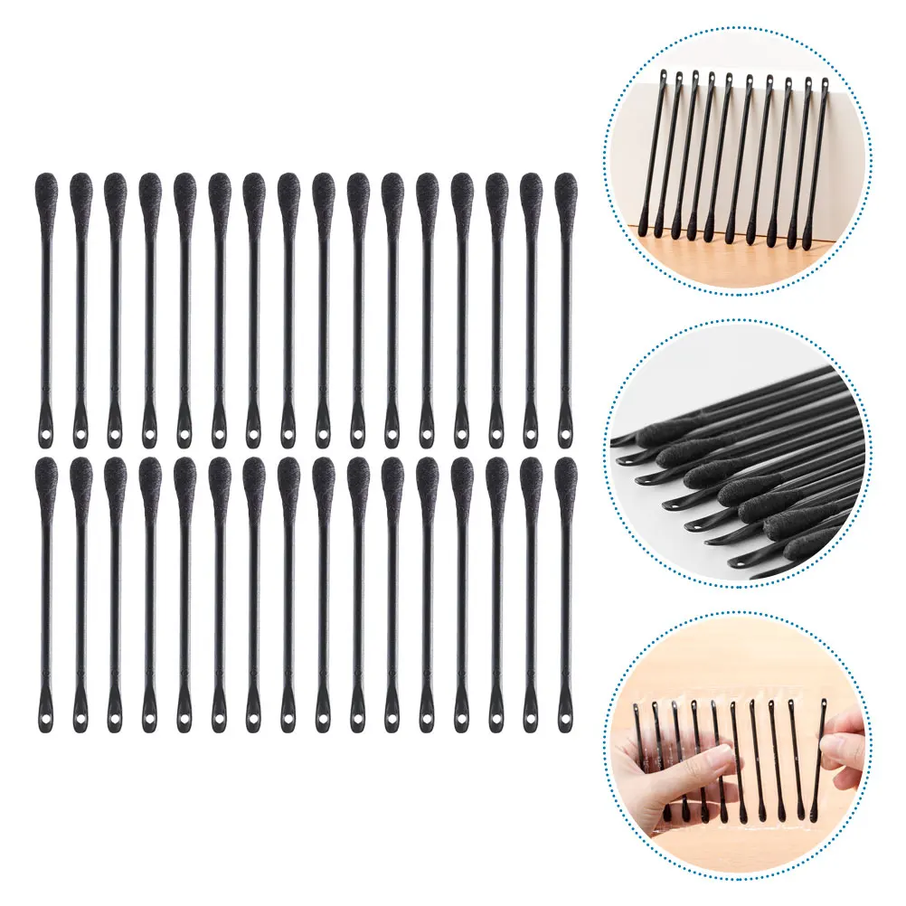 200本入り綿棒、メイク落とし用綿棒、細い先端、まつげエクステ除去用、使い捨てフェイシャルビューティーツール、メイク用綿棒