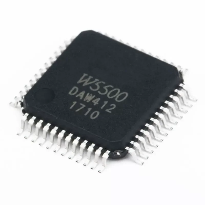 W5500 W5100S-L LQFP-48 W5100 LQFP-80 3.3V Hardwired TCP/IP Embedded Ethernet Controller IC SMD Microcontroller