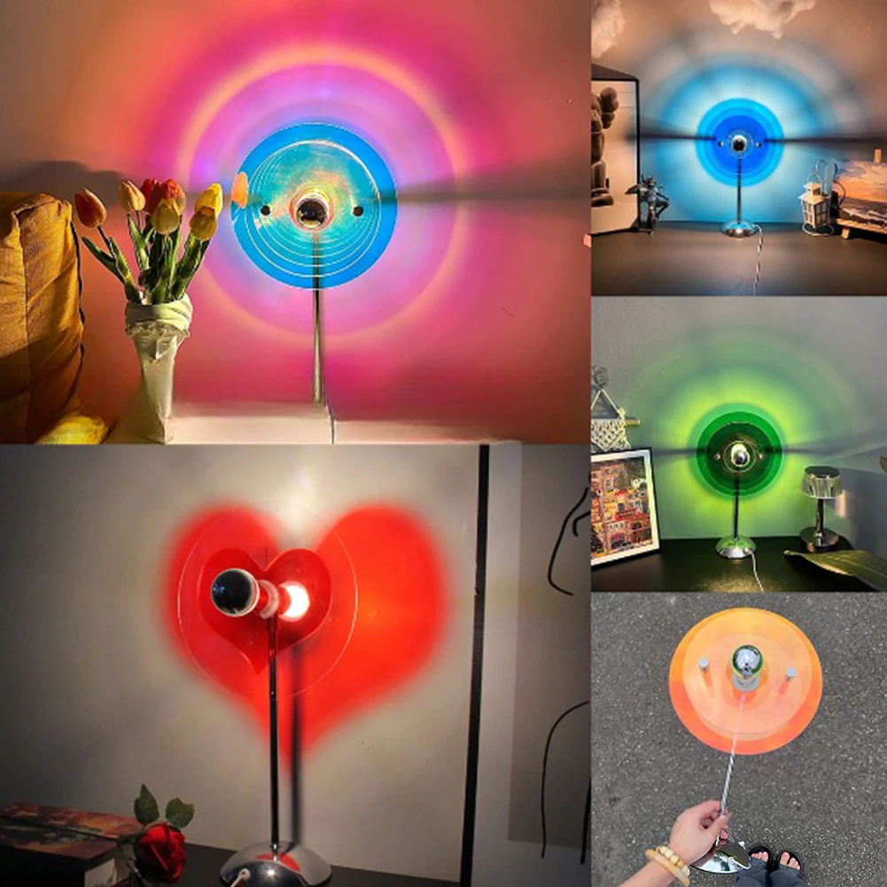 Nuova lampada da tavolo USB lampada per proiettore romantico con interruttore On/off per la decorazione della camera da letto del soggiorno della casa della festa di fotografia