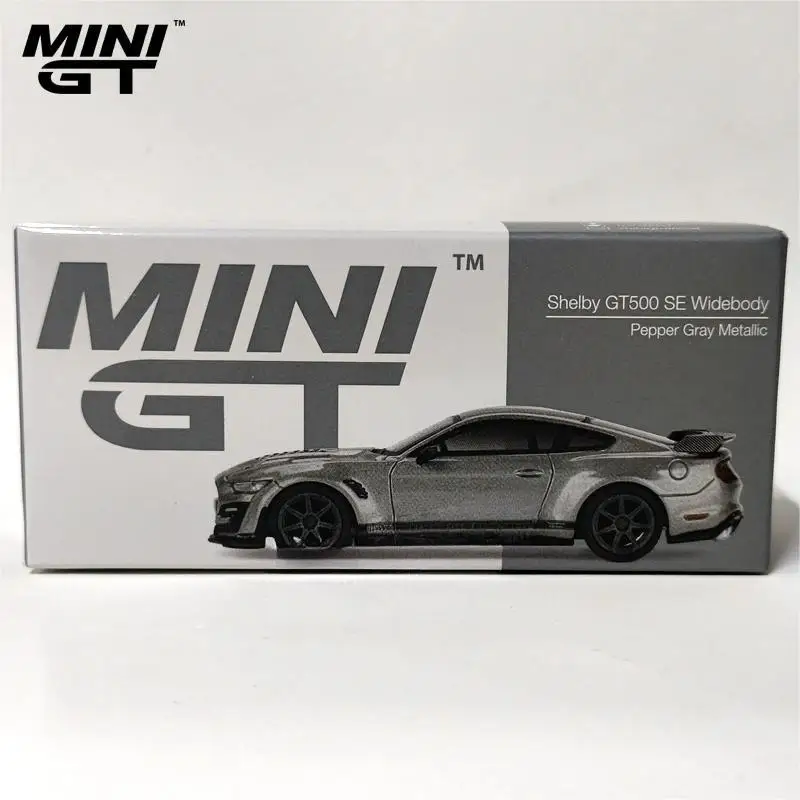 Minigt #615 1/64  Ford Shelby GT500 SE Widebody Pepper Gray Metallic Die-cast alloy car model toy collection gifts