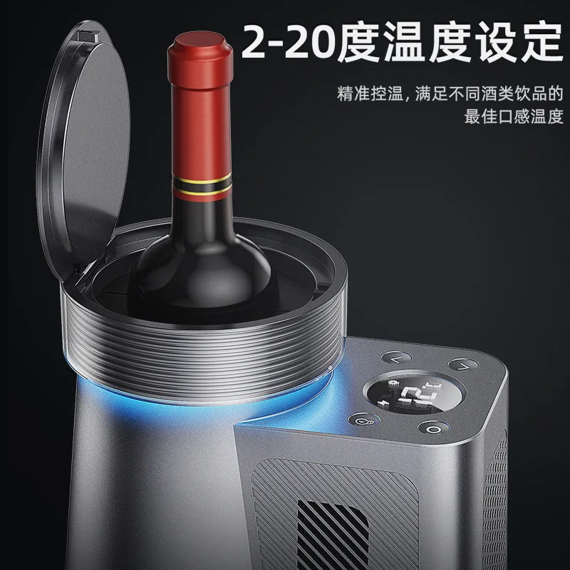 Desktop Wine Freezer, Small Cabinet, Portable Desktop Thermostatic  Cabinet, Wine Champagne, Mini Bar