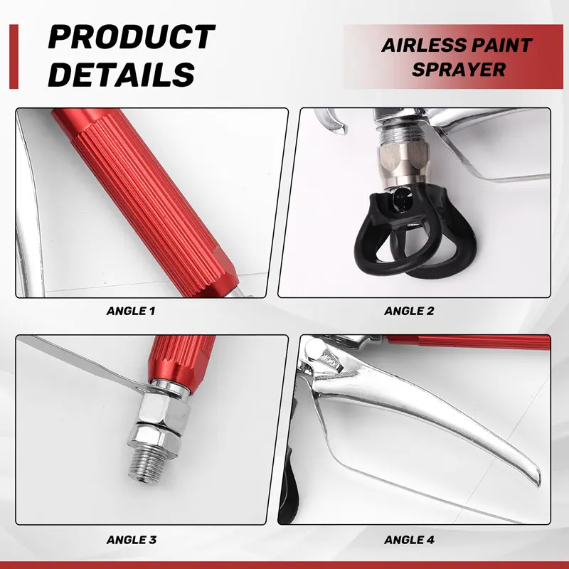 Nuevo rociador de pintura sin aire con punta de pulverización de pintura de 2 uds (315,517) y protector de boquilla + 2 uds filtro de pulverización sin aire para rociador de bomba