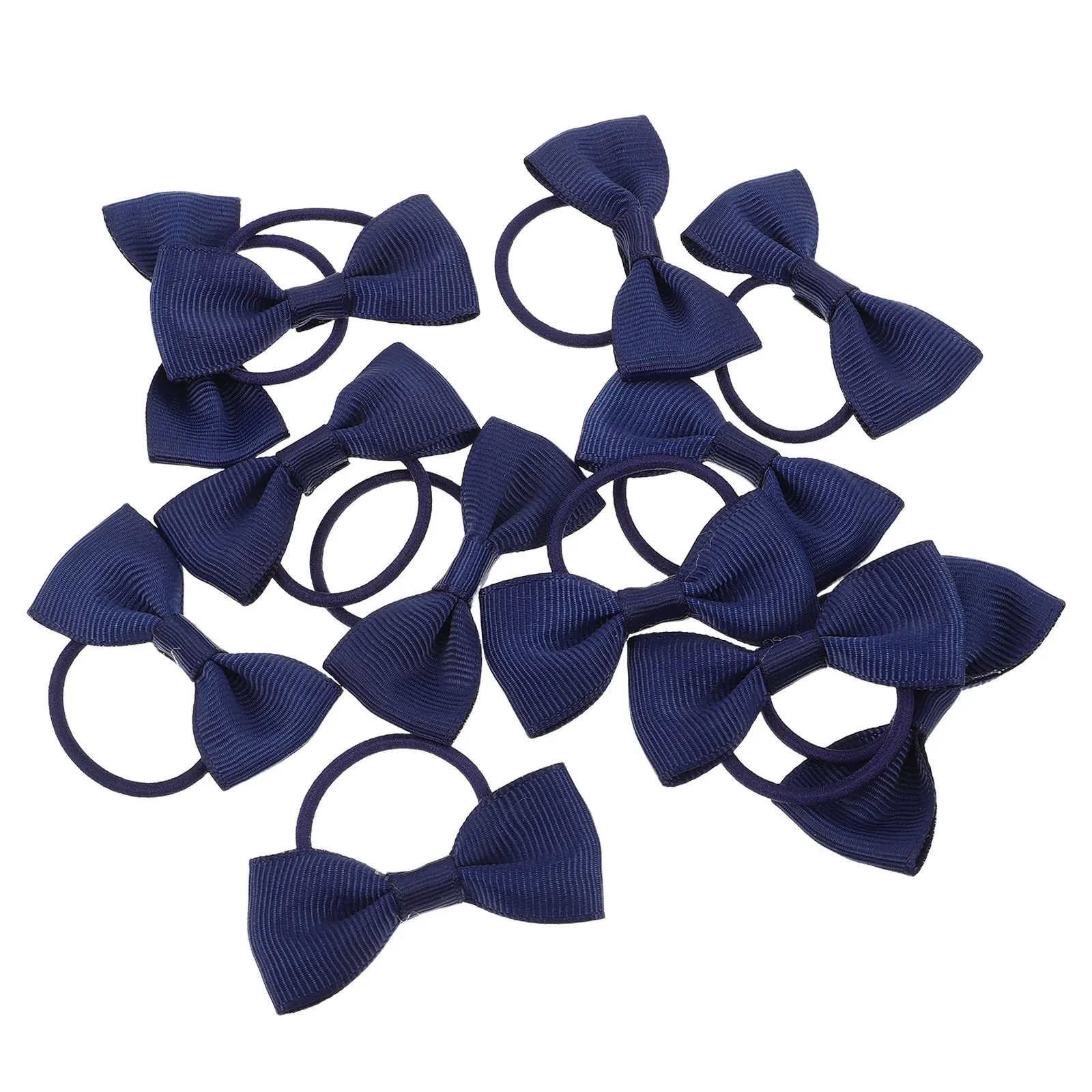 

Набор из 12 резинок для волос с бантами для девочек, эластичные резинки для хвоста, школьные повязки для волос, стильные бантики для повседневного использования