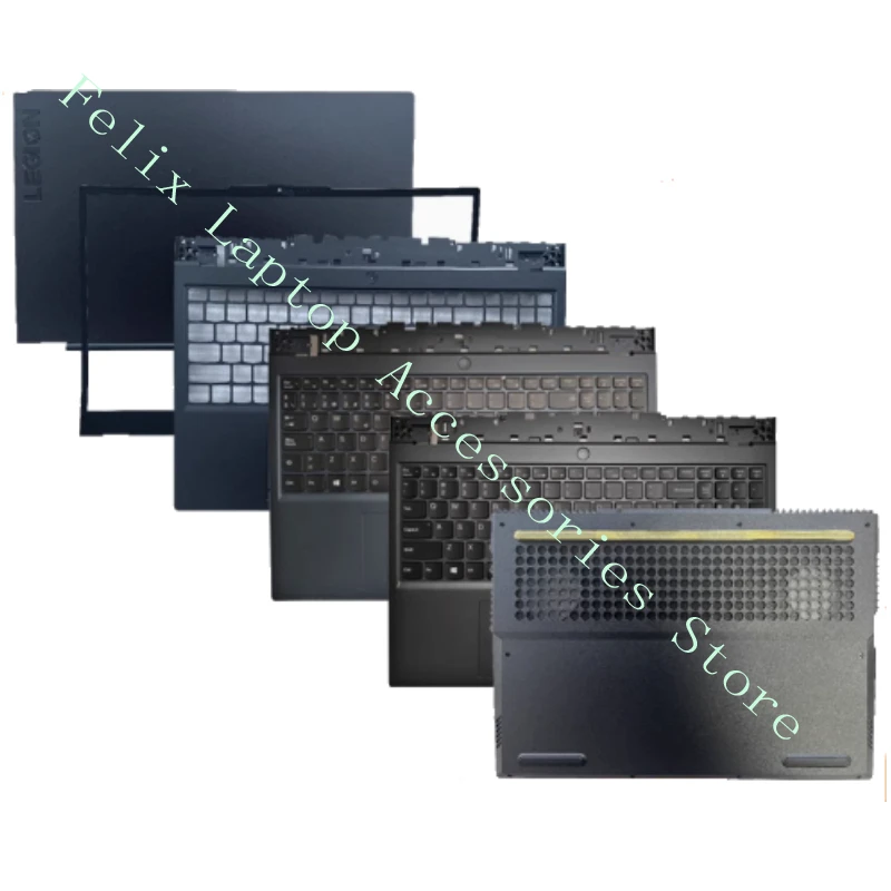 

New LCD Back Cover For Lenovo Legion 5-15 5-15ITH6H 15ITH6 15ACH6H 15ACH6 15ACH6A Y7000P 2021 Bezel Palmrest Bottom HingeCover