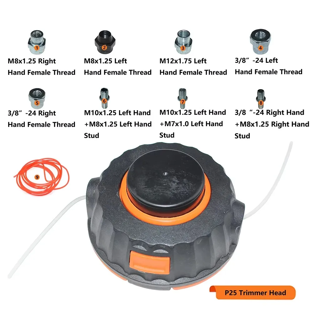 P35 P25 Trimmer Head for Husqvarna Poulan McCulloch Jonsered Craftsman Flymo Partner RedMax Brushcutter 531025001